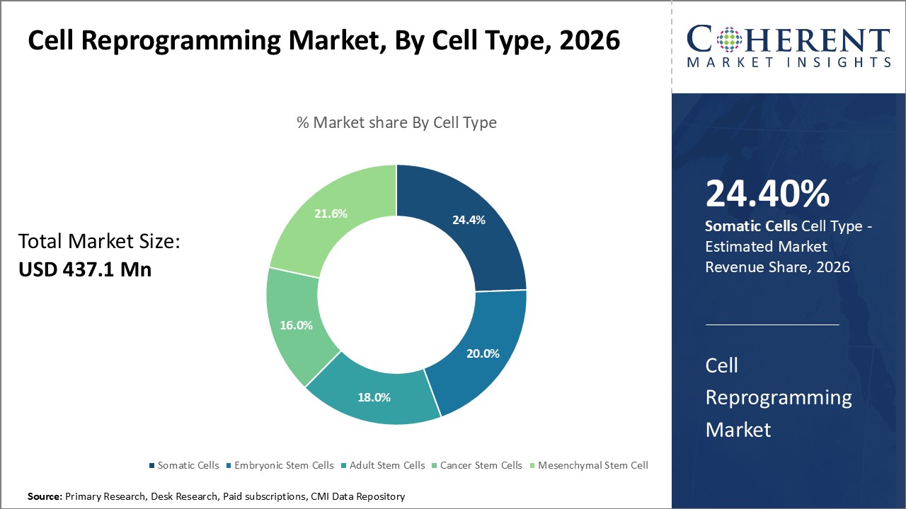 Cell Reprogramming Market, By Cell Type Cell Reprogramming Market, By Cell Type